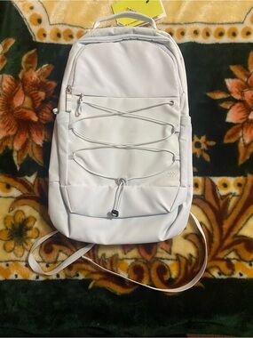 all in motion White Men's Casual Backpack with Front Bungee